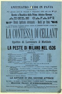 La contessa di Cellant e lo spettro di Lavezzaro il mutilato, ovvero La peste di Milano nel 1526