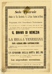 Un episodio della rotta del Po avvenuta all'alba del 4 giugno 1879 a Borgofranco nella provincia di Mantova
